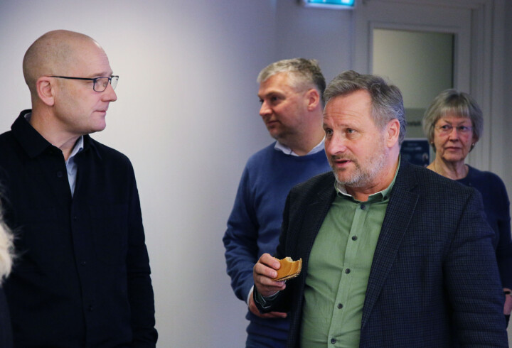 Leder i Utdanningsforbundet, Steffen Handal, og forhandlingssjef i Unio, Klemet Rønning-Aaby.