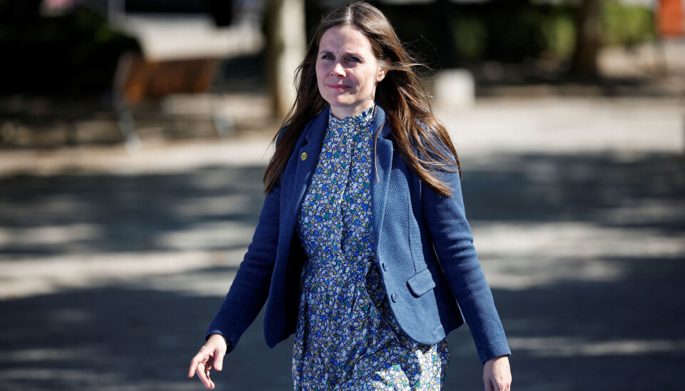 Islands statsminister Katrín Jakobsdóttir deltar i dag i historisk kvinnestreik.