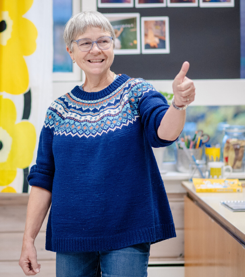 Lærer Inger Thoresen fikk alle ved Langestrand skole med på den digitale reisen, både ledelsen, kollegaer og elevene.