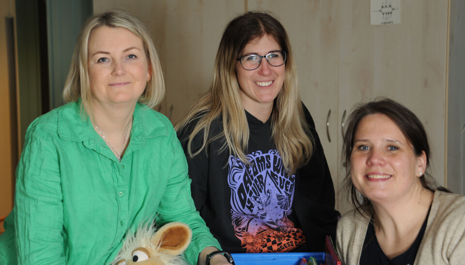 Det er fint å kunne ha et kristent alternativt for de som ønsker det, sier styrer Anita Aastveit Ravnåsen (f.v.), styrer Henrietta Louise Clark og pedagogisk leder Ragnhild Hurv i Eikely barnehage.