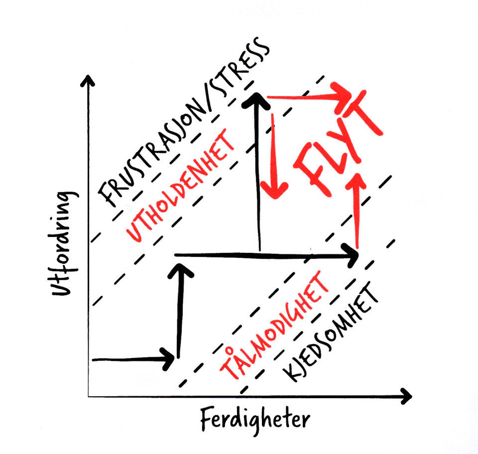 Figur 1: Utholdenhet og tålmodighet, fra P. Liljedahls bok
Å bygge tenkende klasserom.