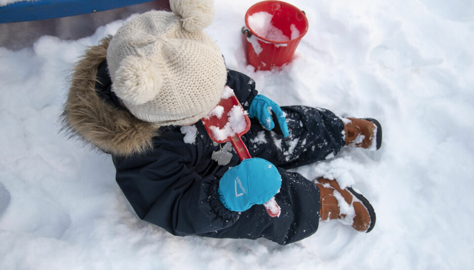 snø votter barnehage lue vinter yttertøy