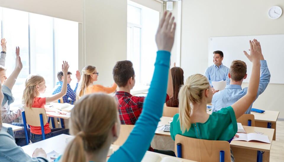 Kampen for demokratiet står i klasserommet videregående muntlig klasserom