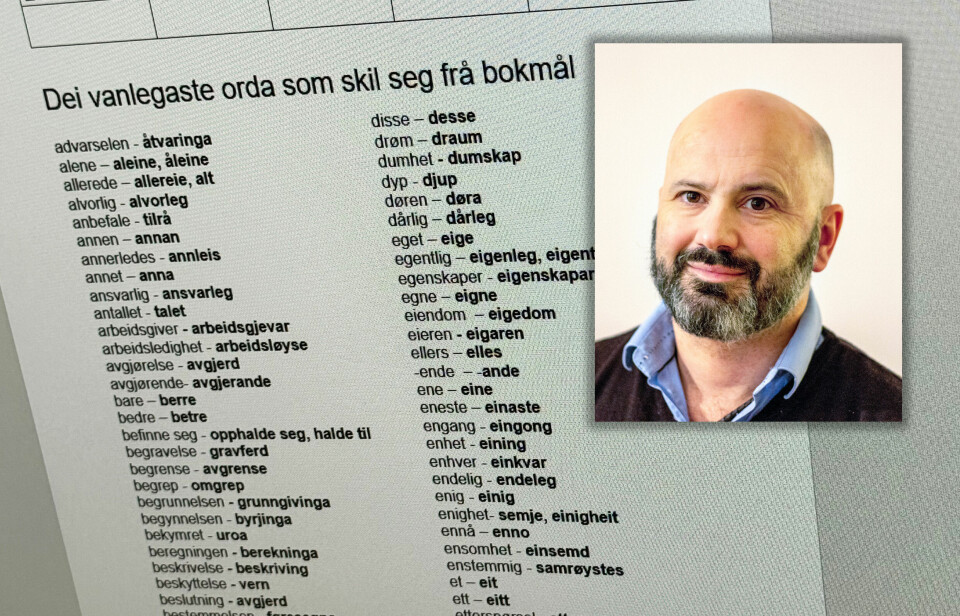 Her er heftet som hjelper deg med nynorsken