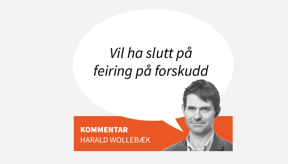 Vil ha slutt på feiring på forskudd