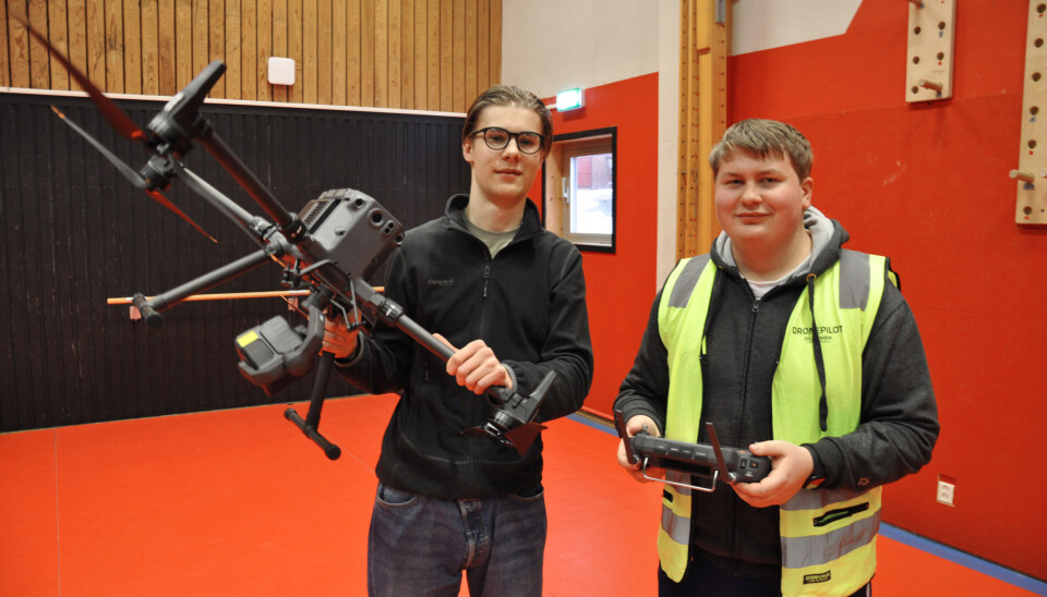 William og Phillip håper de kan leve av å fly droner