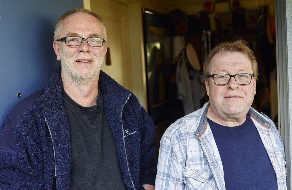 Morten Lindstad (t.v.) og Kai Holm, to av guttene i X-klassen.