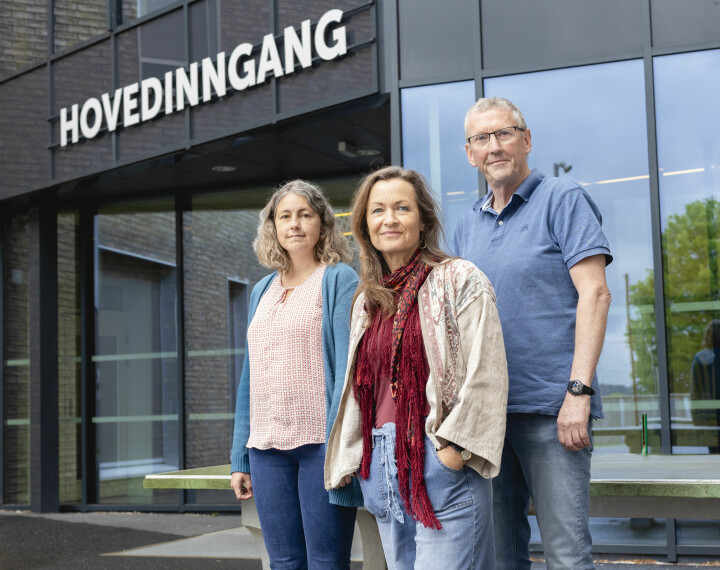 hovedtillitsvalgte Linda Hagen Aasen, Jens Adolfsen og Merete Henden