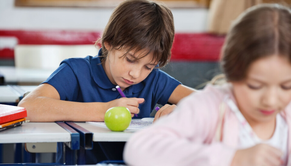 Min drøm for den norske skolen klasserom tegne illustrasjonsbilde