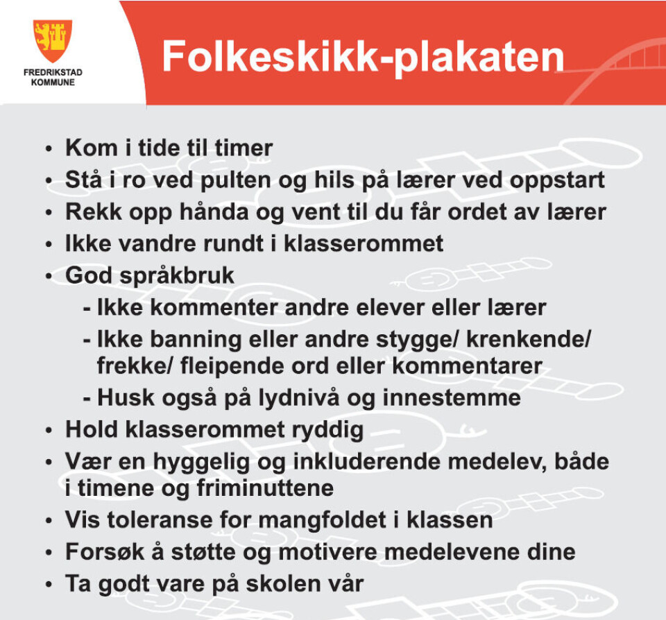 Folkeskikk-plakaten