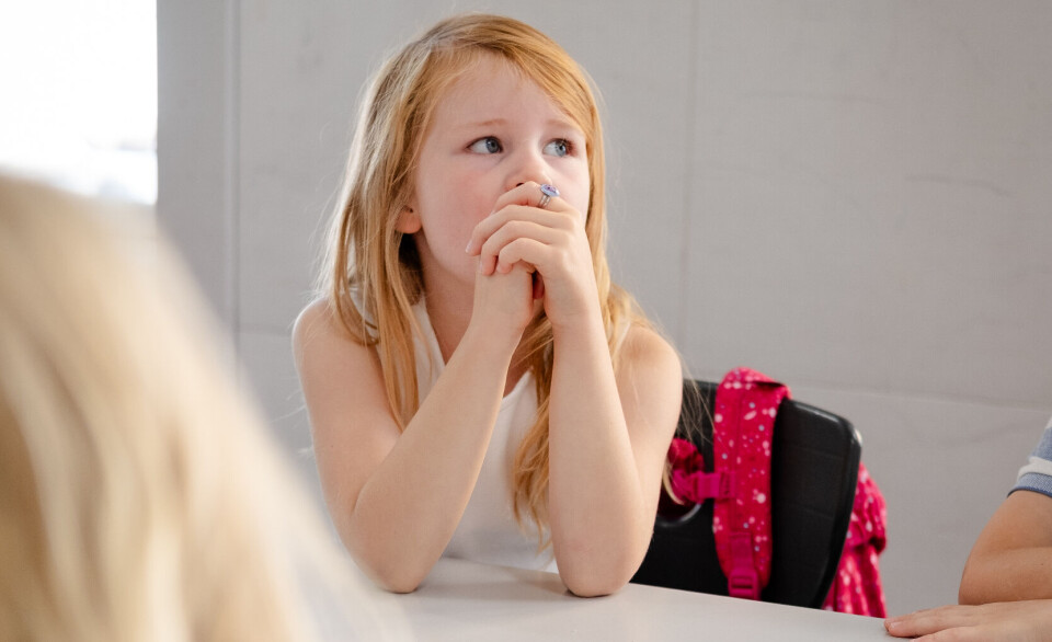 I august hadde både Elise (25) og Louise (6) første dag i førsteklasse