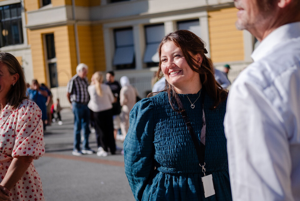 I august hadde både Elise (25) og Louise (6) første dag i førsteklasse