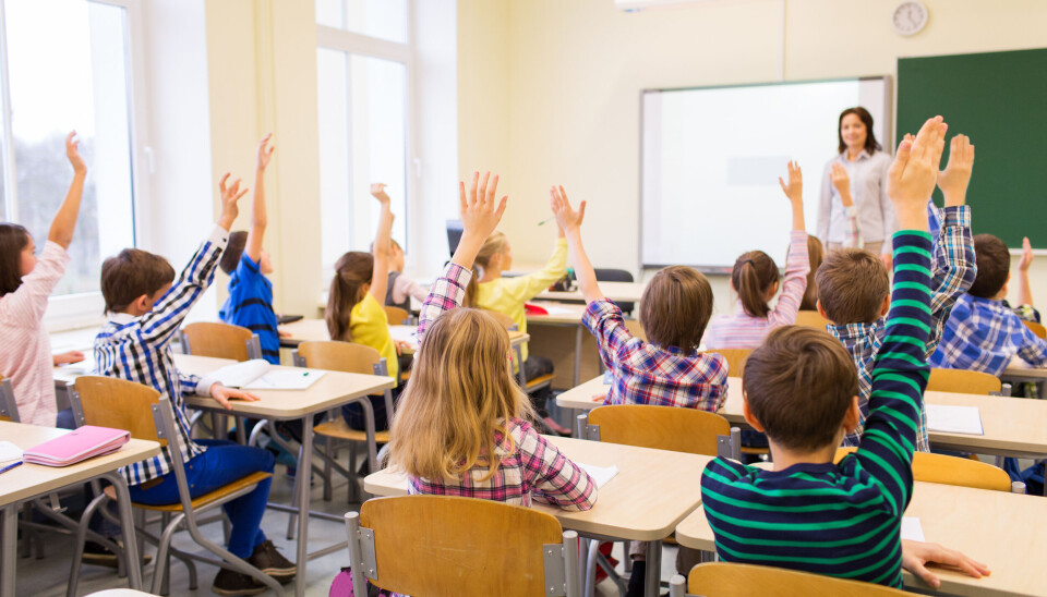 En hyllest til læreryrket klasserom førsteklassinger