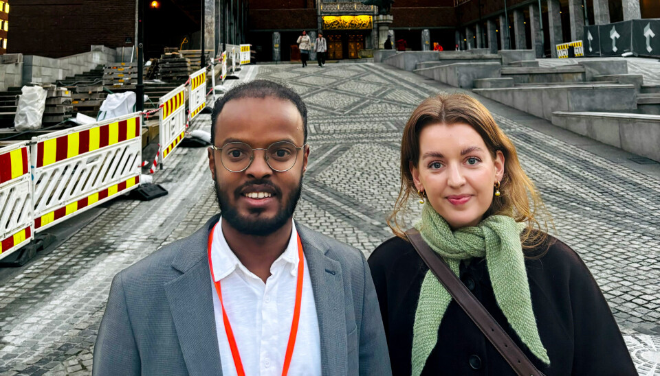 Bystyrerepresentantene Ismail Hussein (V) og Anna Dåsnes (V)