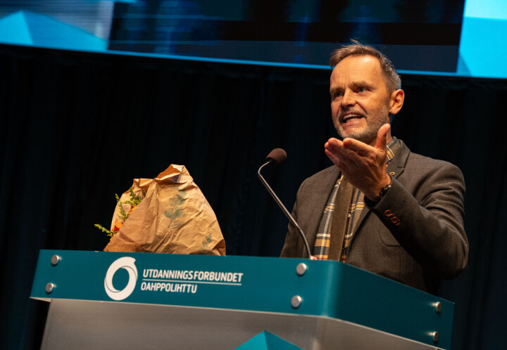 Thom Jambak ble valgt til nestleder i Utdanningsforbundet på landsmøtet i 2023.