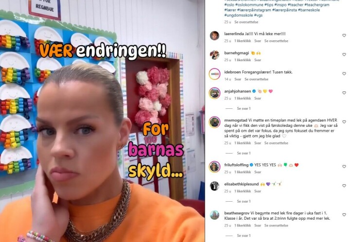 Fra Instagram-kontoet frk.1.klasse.