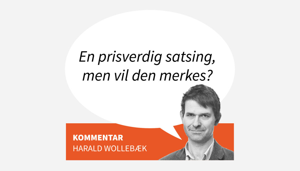 En prisverdig satsing, men vil den merkes?