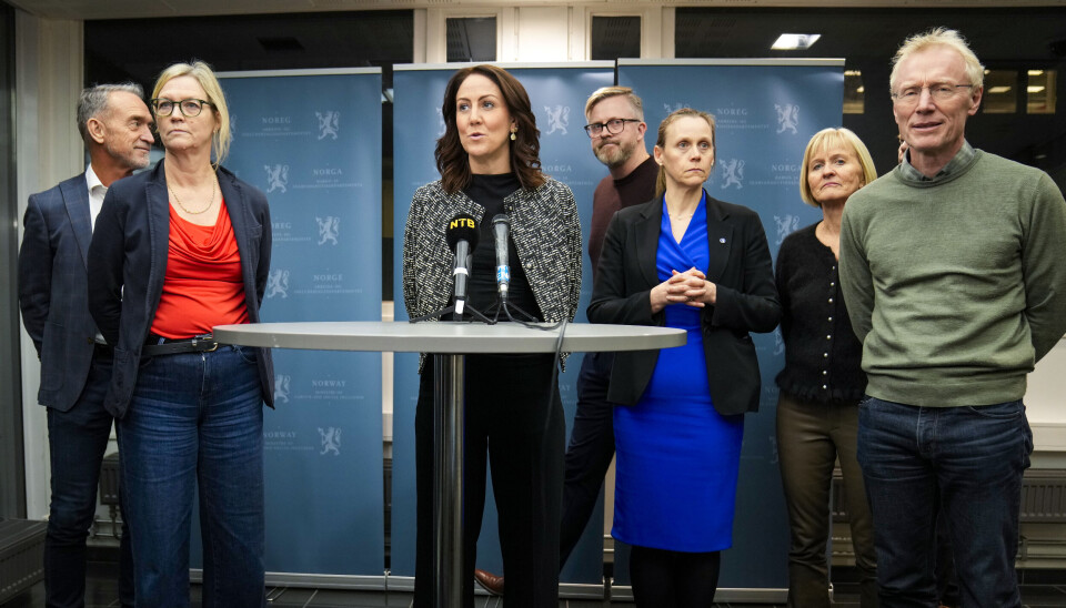 Oslo 20241204. Arbeids- og inkluderingsminister Tonje Brenna (Ap) etter forhandlingene om ny IA-avtale.