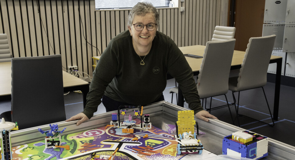 Teknologiparken er også en lekepark. De yngste barna kommer til Anne Kauppi i dette rommet.