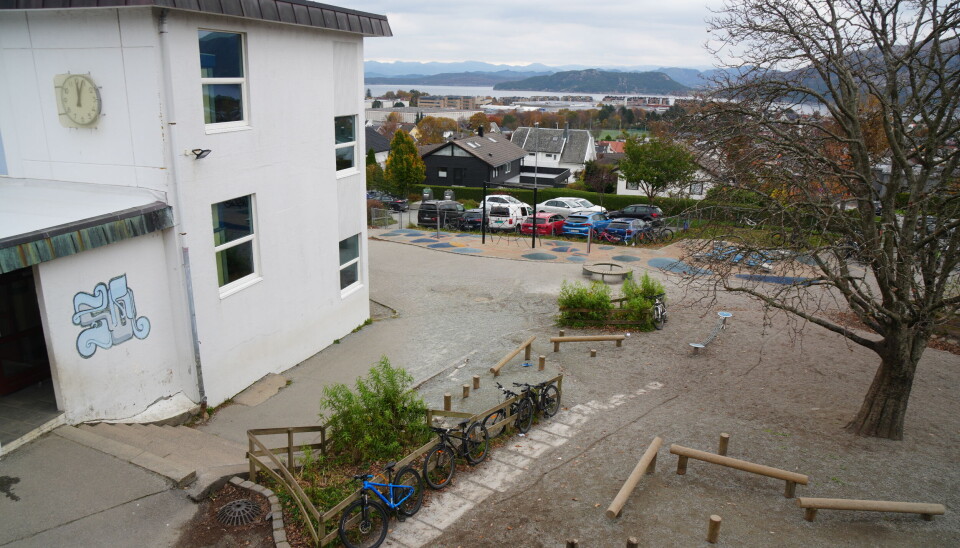 Vaulen skole har flott utsikt til Gandsfjorden