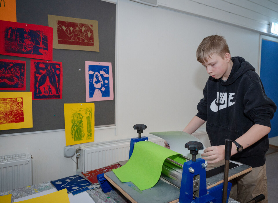 Tobias har fått dreisen på linotrykk.
