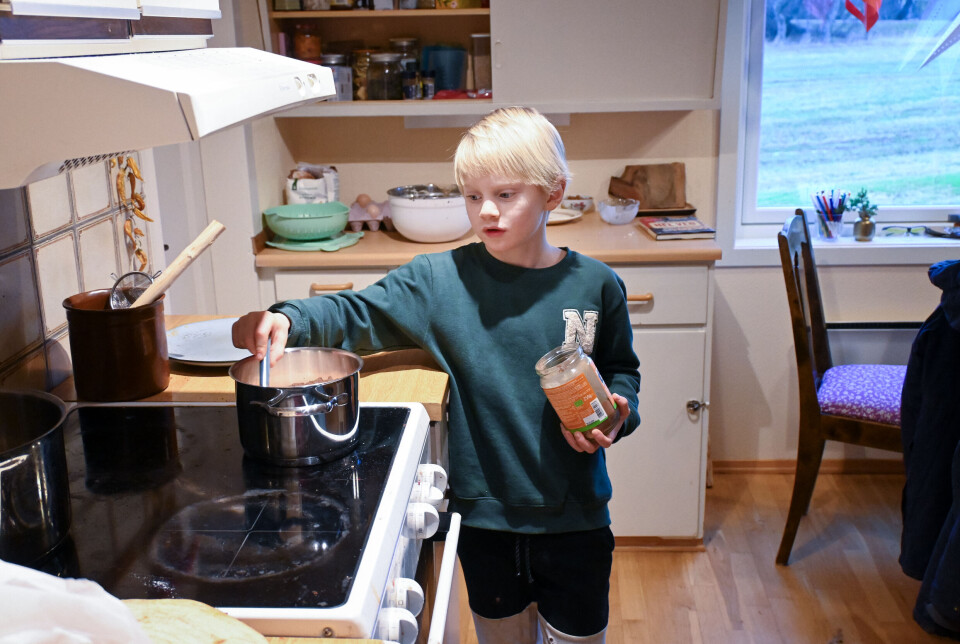 Litt ekstra sukker i kakaoen er fint når en har vært ute og drevet kroppsarbeid.