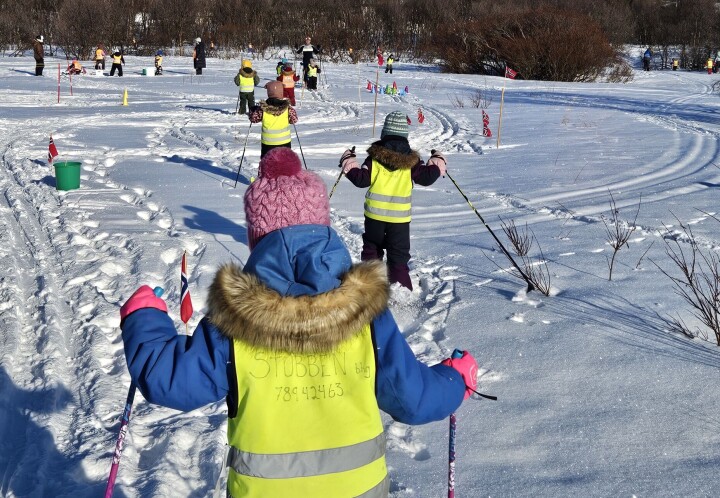 Barnehagen arrangerte vinter-OL