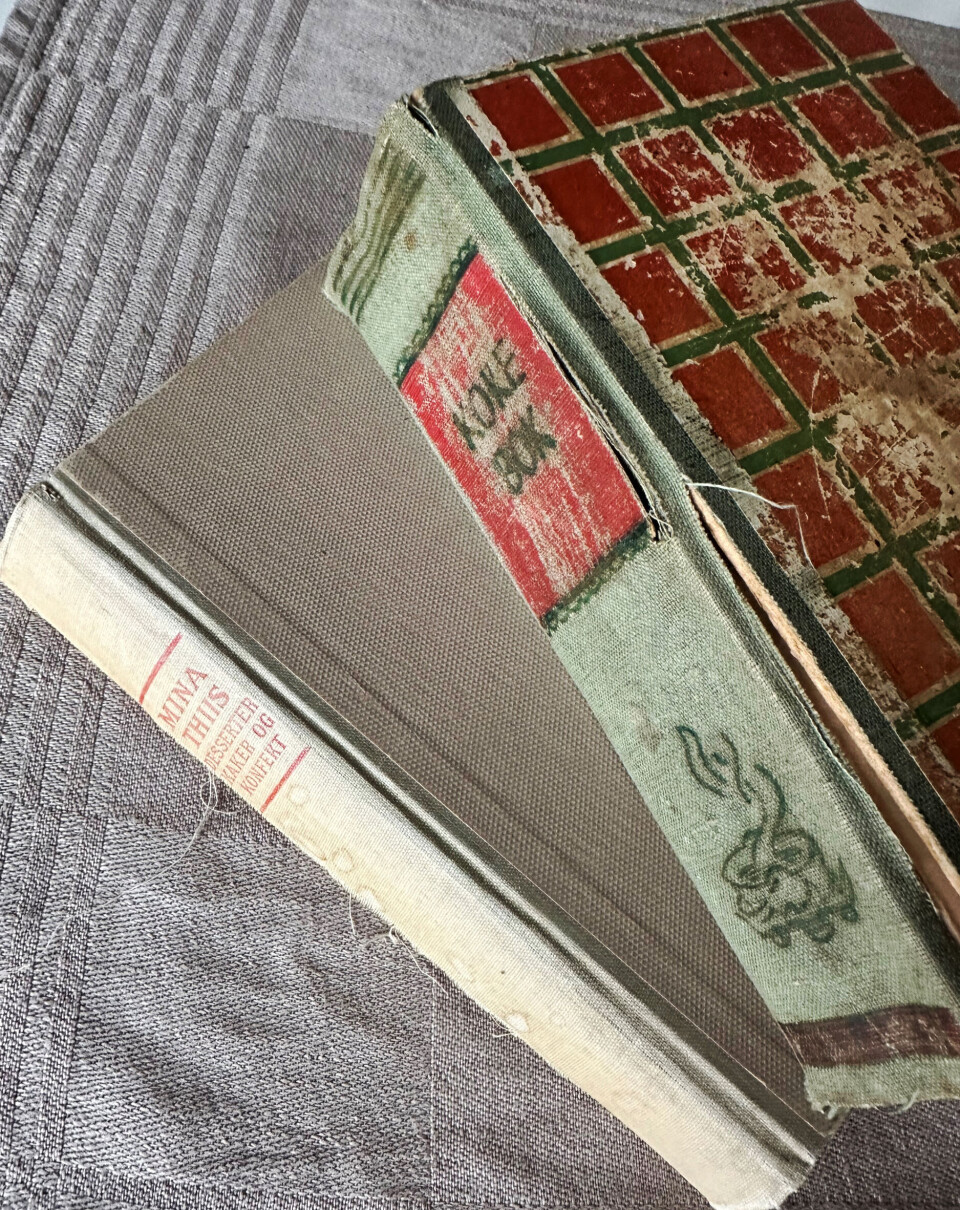 Oppskrifsbøker fra 1930- 40-tallet.