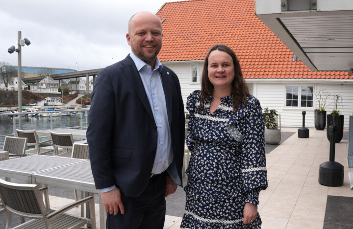 Trygve Slagsvold Vedum og Marit Knutsdatter Strand.