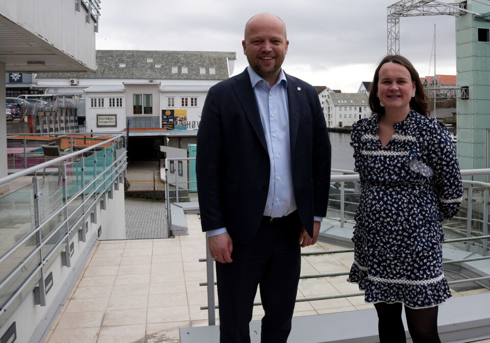 Trygve Slagsvold Vedum og Marit Knutsdatter Strand