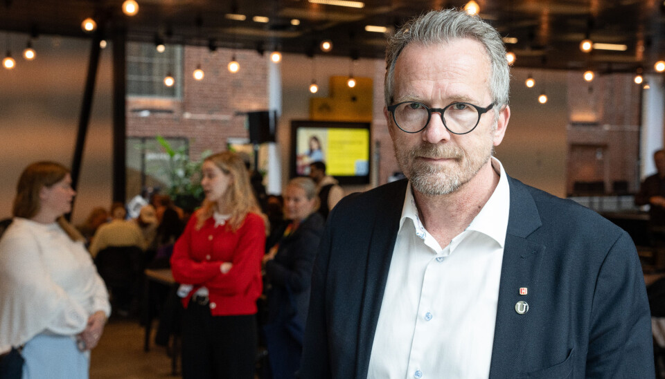Geir Røsvoll fikk presentert de ferske søkertallene på OsloMet mandag.