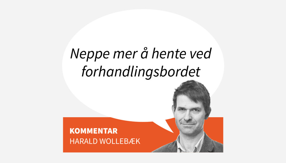 Neppe mer å hente ved forhandlingsbordet