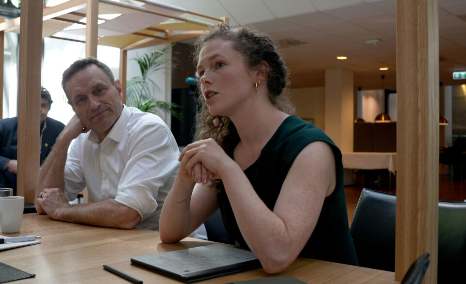 Arild Hermstad, leder i MDG og Ingrid Liland, nestleder