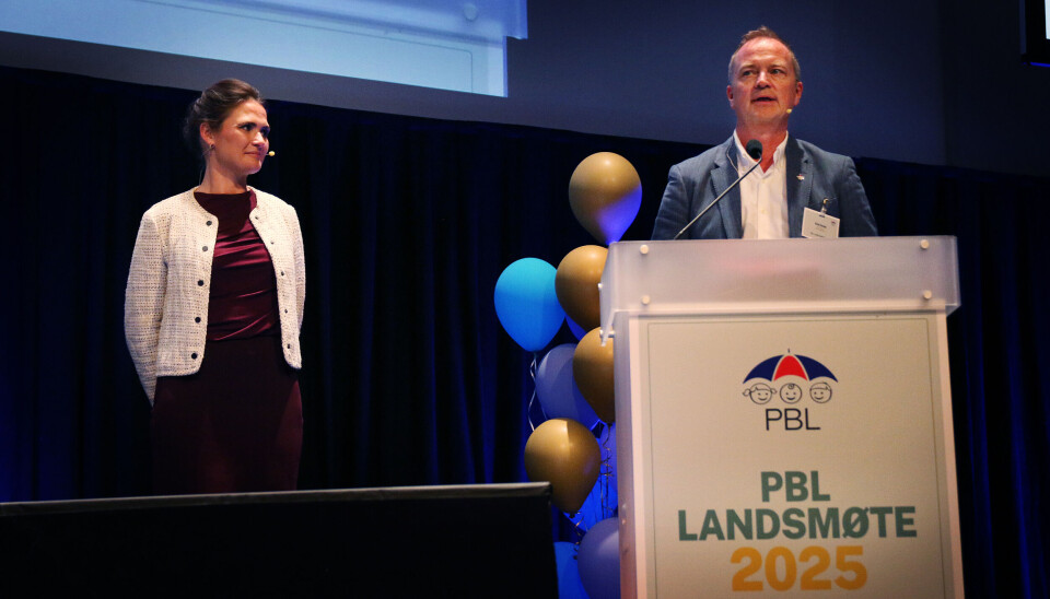 Kari Nessa Nordtun og Eirik Husby på landsmøtet til PBL.