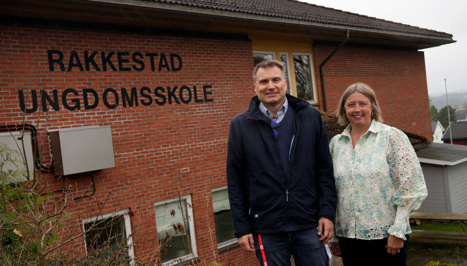 Rektor Lars Fagerhøi og assisterende rektor Ann Helen Aabogen Haugaard