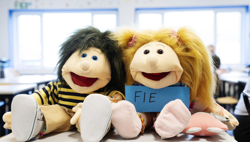 Hei sann og Fie skaper begeistring og engasjement hos barna og er et kjent og trygt holdepunkt når barna begynner på skolen.