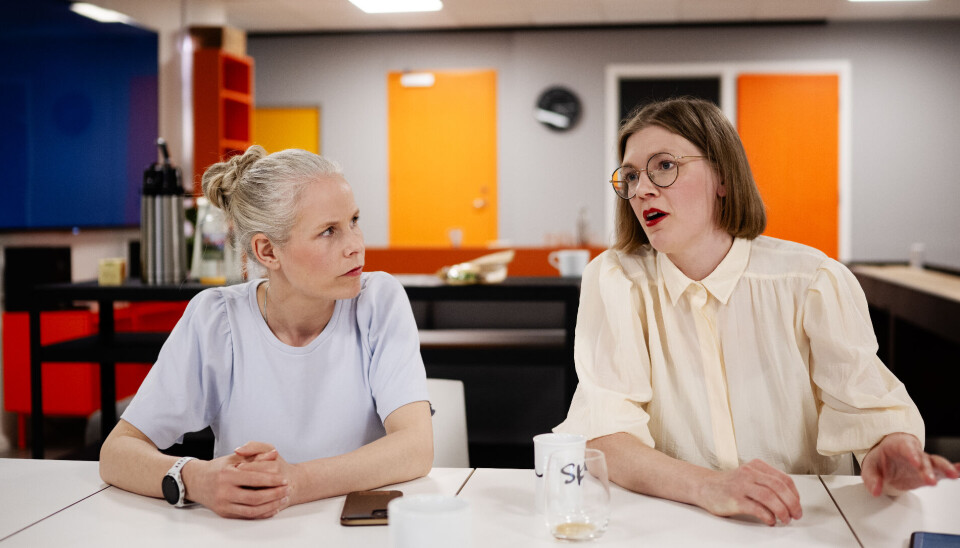 SV-leder Kirsti Bergstø og Rødt-leder Marie Sneve Martinussen.