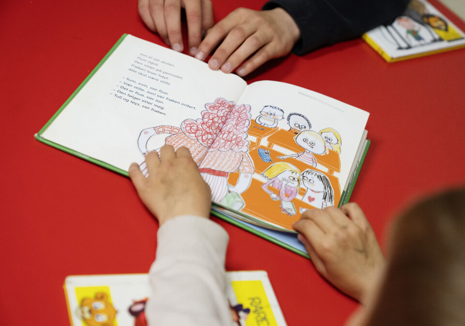 På denne skolen leser åttendeklassingene for førsteklassingene