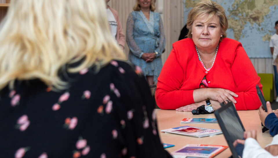 Erna Solberg: – Lærere må tørre å bli sett i kortene