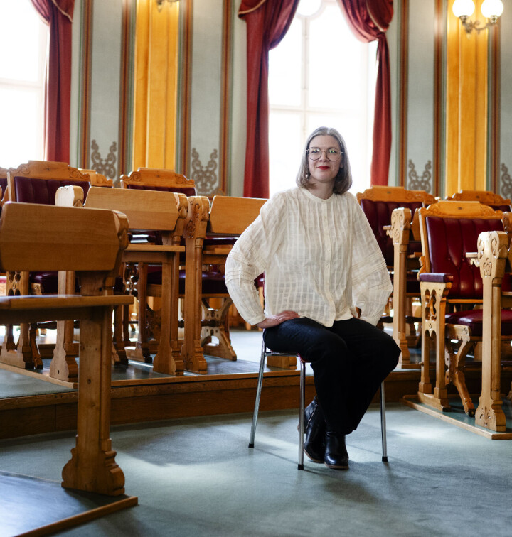 Marie Sneve Martinussen, partilederen i Rødt.