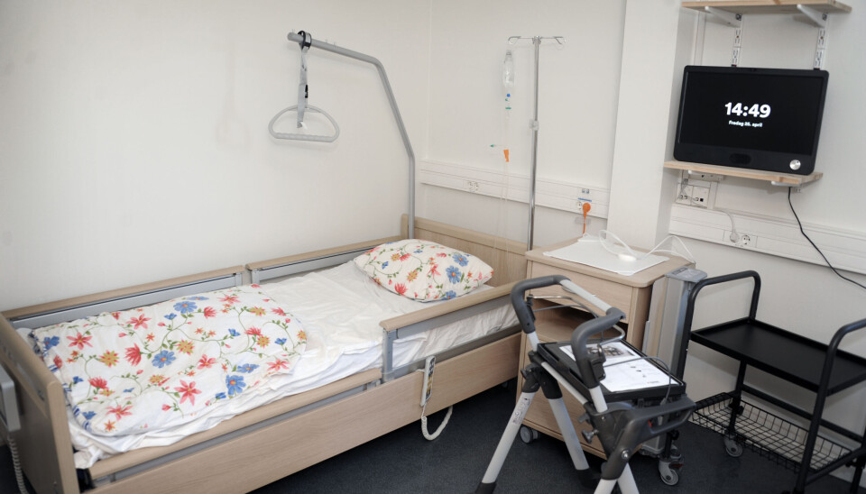 Et av somerommene elevene øver på.