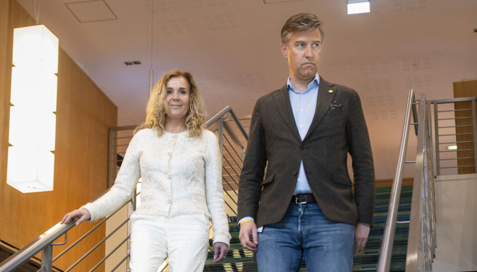 Karita Bekkemellem og Torbjørn Sølsnæs i NHO Geneo.