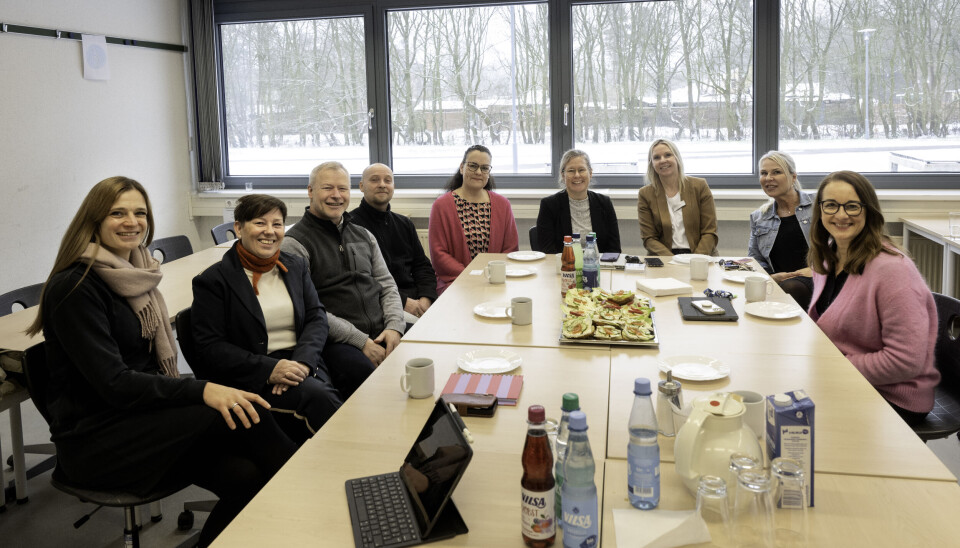De norske og tyske lærerne som samarbeider om utveksling møttes på BBS Wechloy. Det er fra venstre Maike Sass, Anne Beate Ytreøy, Arnstein Lien, Per Christian Moen, Antje Stutz, Sonja Trueper, Etta Mütz, Dorthe Ellerbeck og Judith Albers.